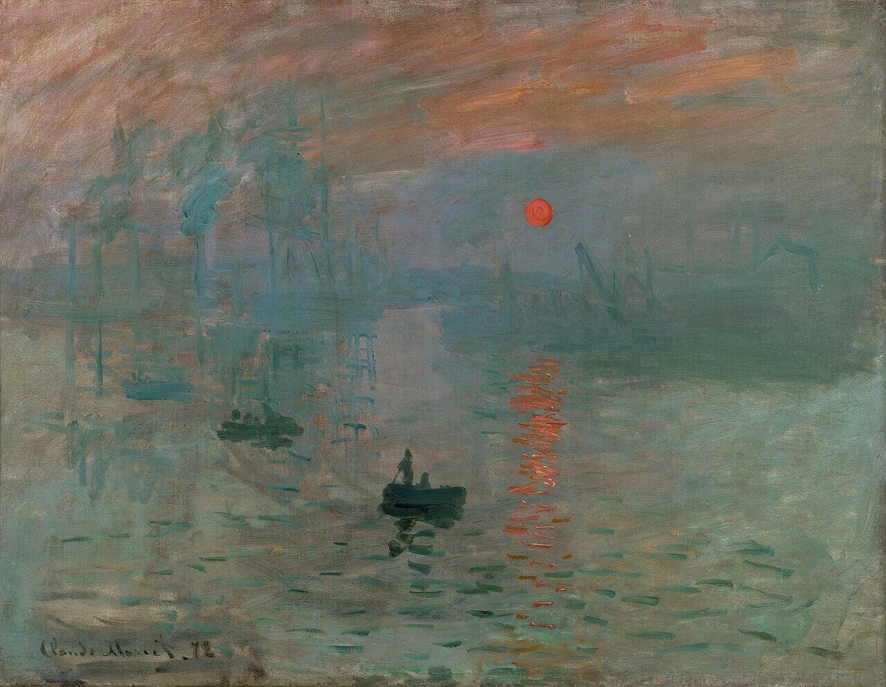 Dipinto di Monet, uno dei grandi pittori francesi.