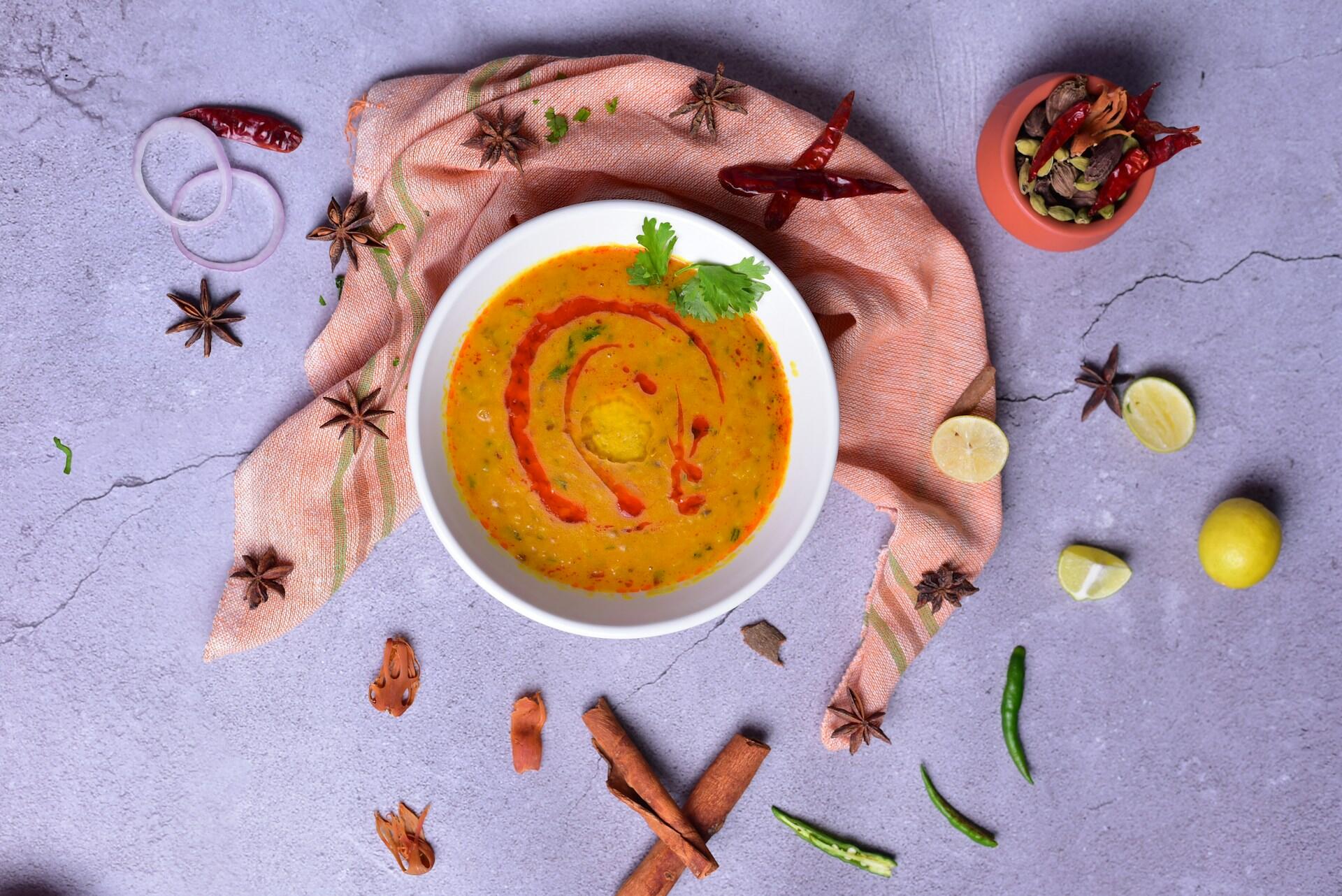 piatto di zuppa autunno