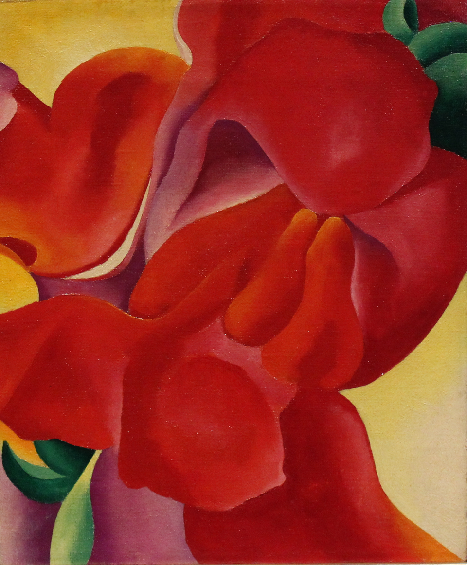 Dipinto di Georgia O'Keeffe, uno dei pittori famosi contemporanei.