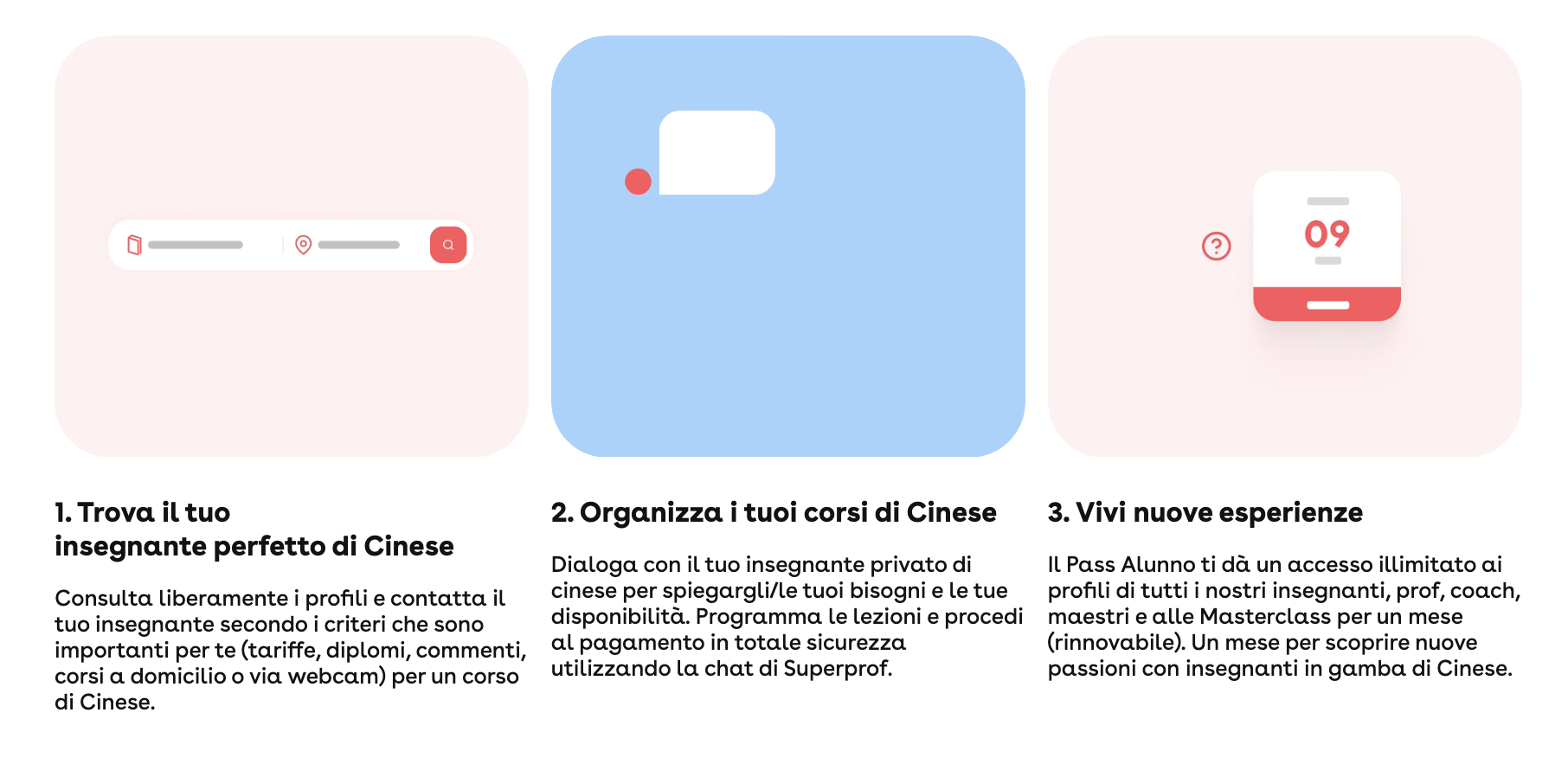 Trova un insegnante di cinese in pochi clic con Superprof 