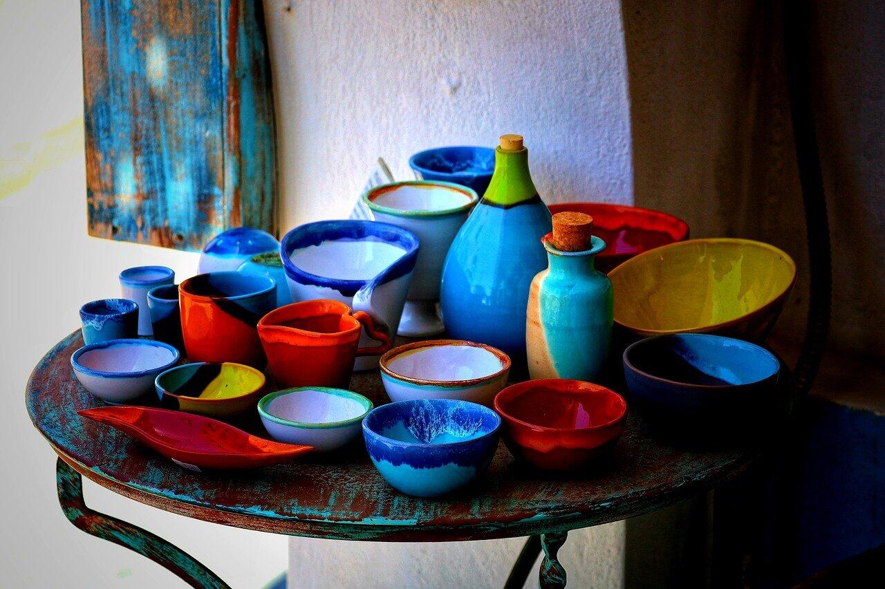 vasi di ceramica colorati