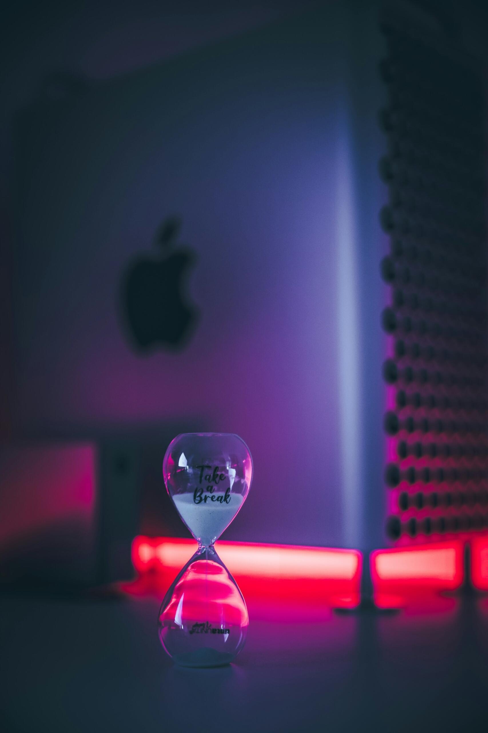 Clessidra con scritta "Take a break"