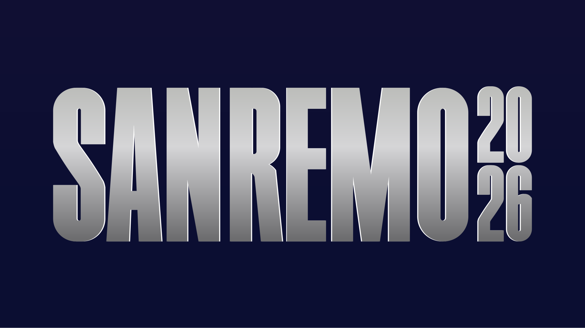 Il logo ufficiale di Sanremo 2026.