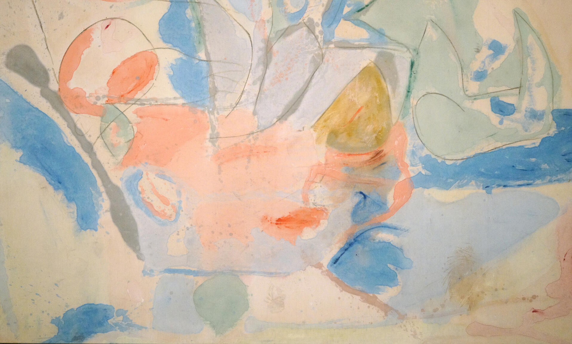 Dipinto di Helen Frankenthaler, una delle pittrici famose del XX secolo.