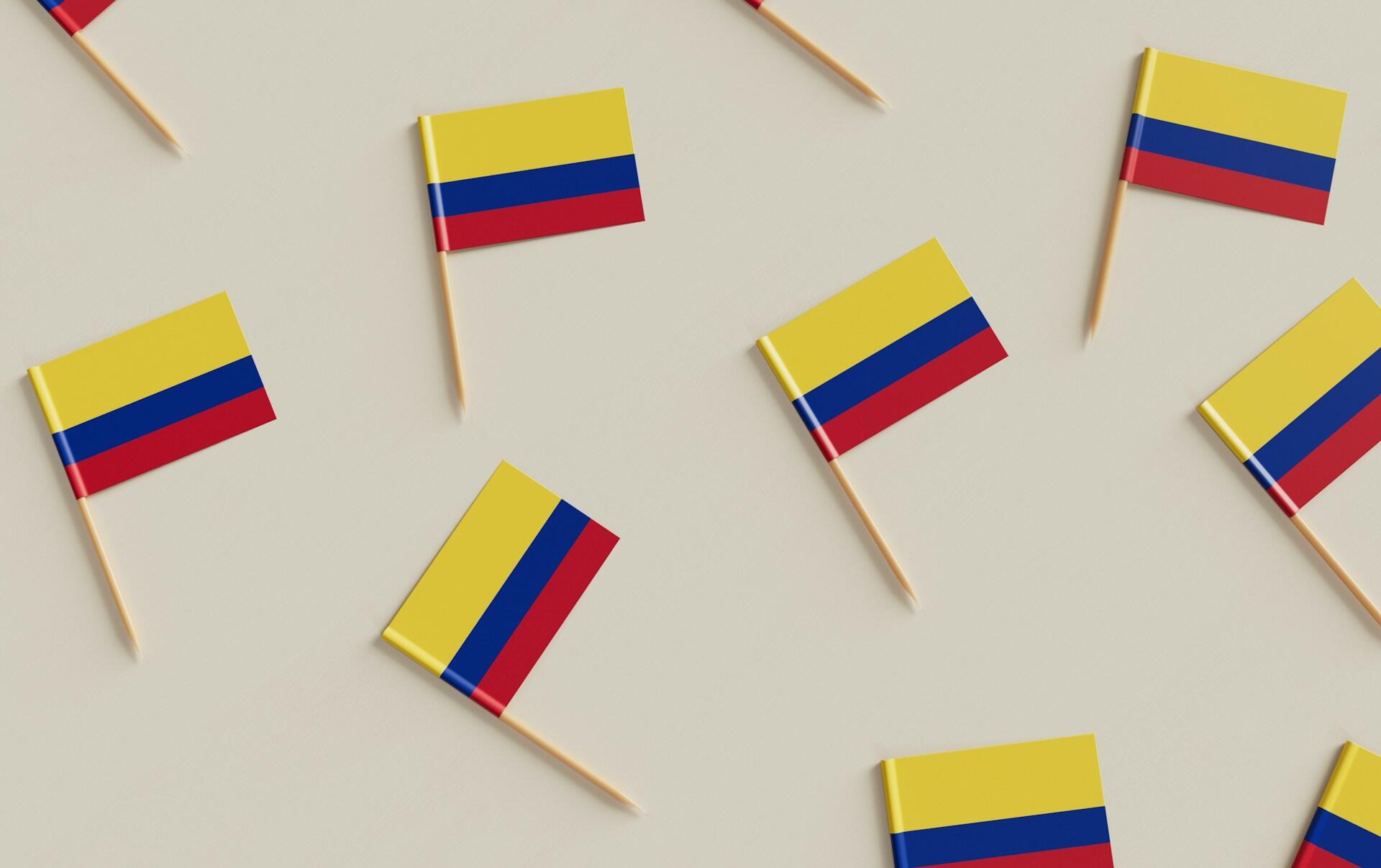 Bandiere colombiane.