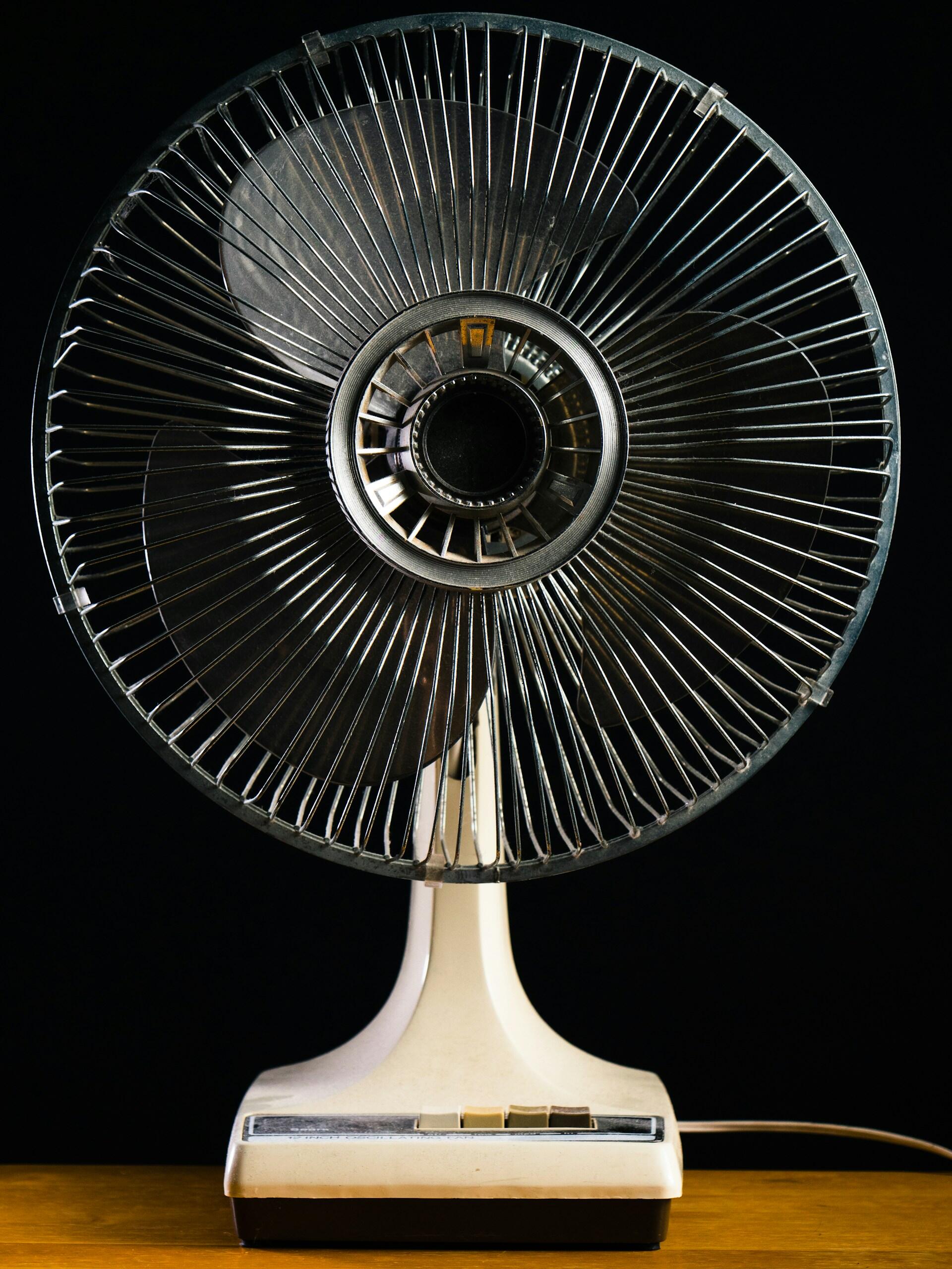 ventilatore in azione a causa del riscaldamento globale