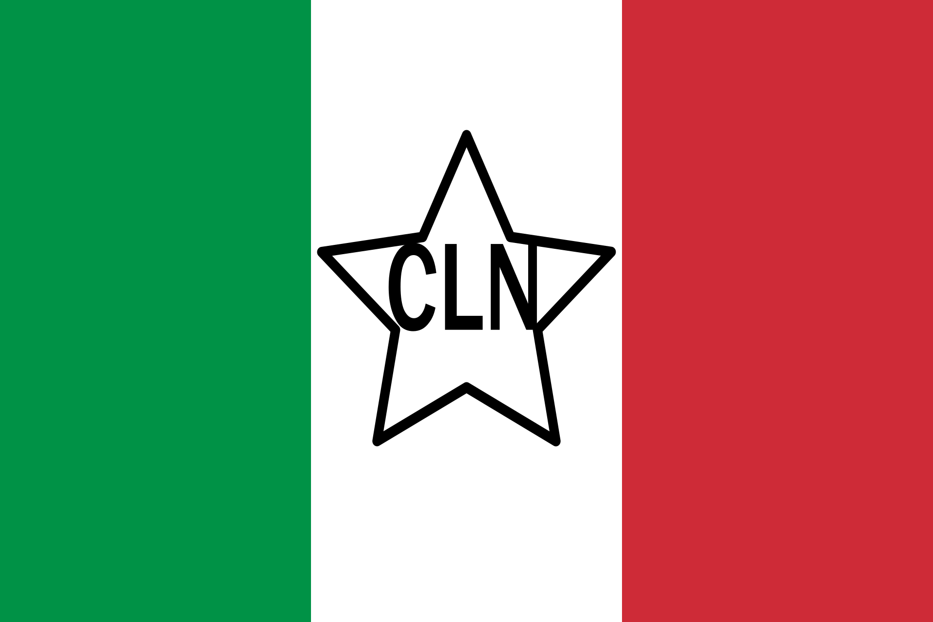 Bandiera del CLN, che ricorda cosa si festeggia il 25 aprile.