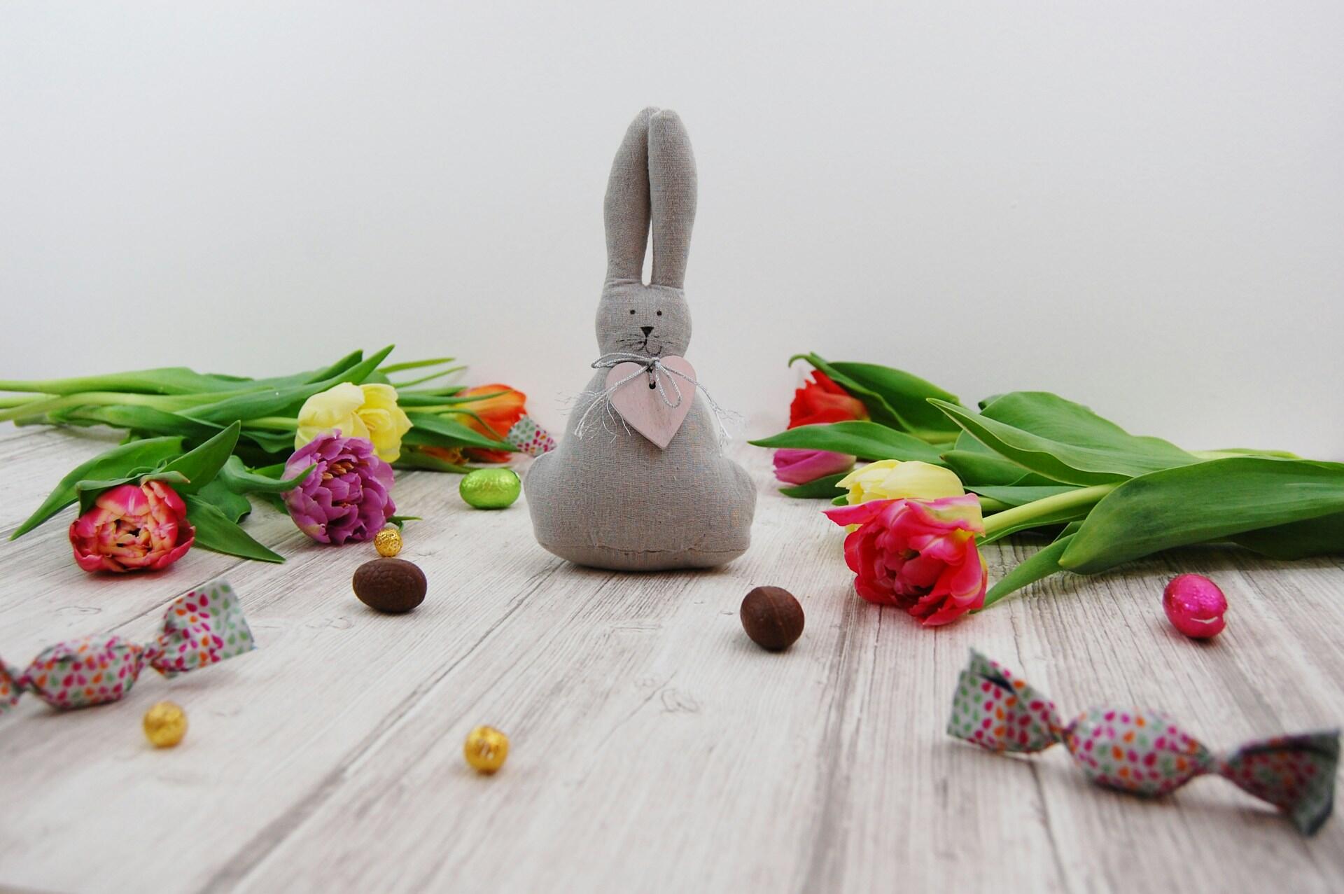 Coniglietto di Pasqua e ovetti di cioccolata