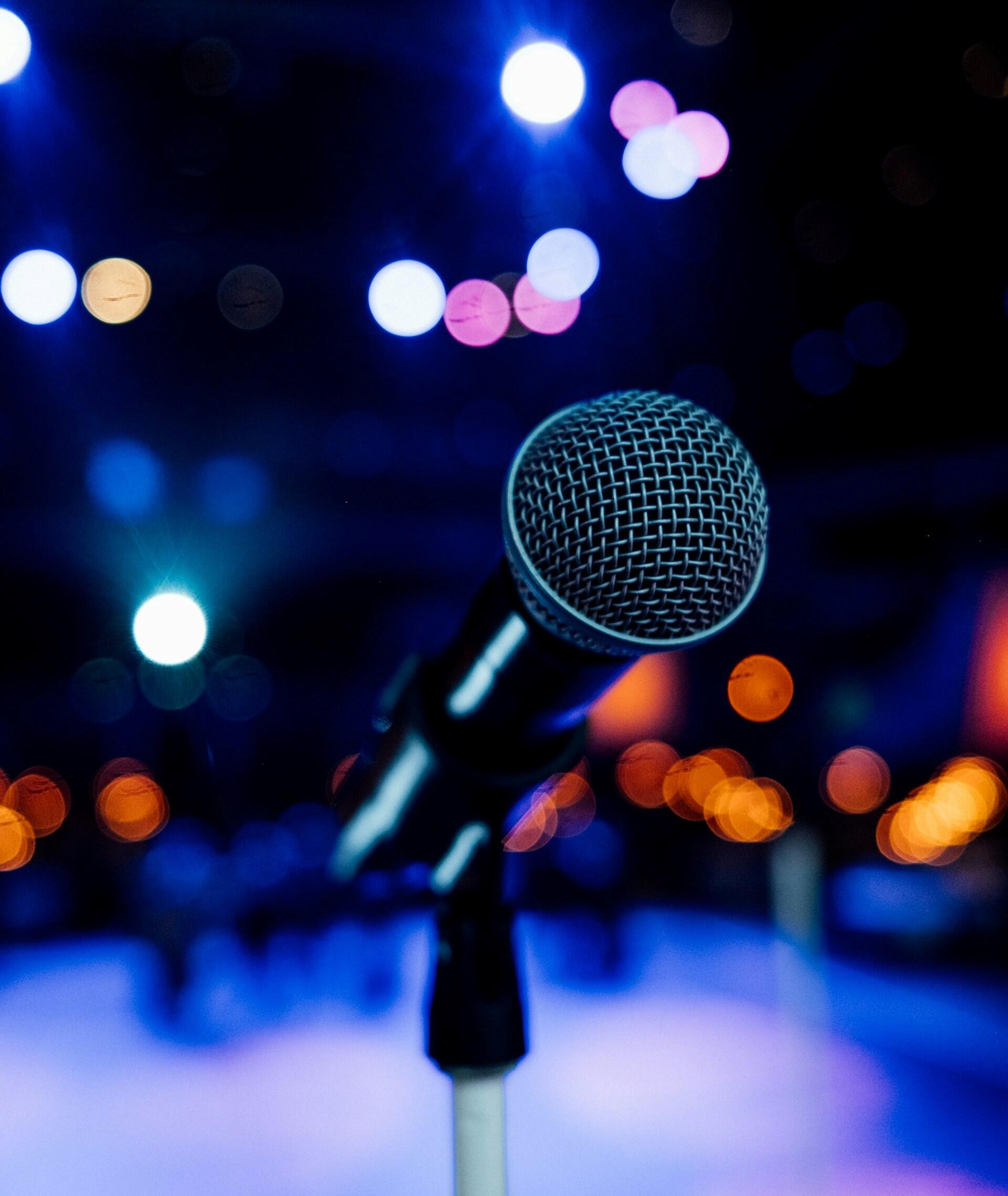 Microfono pronto per i cantanti eurovision 2026,