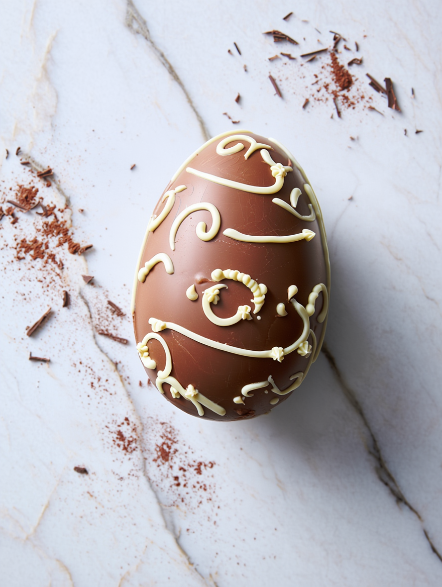 Uovo di pasqua decorato.