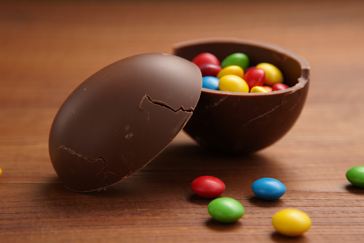 Uovo di pasqua, uno dei migliori  dolci pasquali.