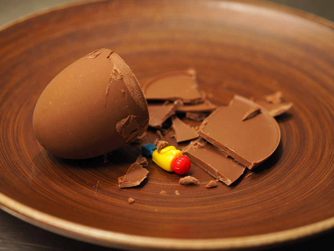 Pezzetti di uovo di Pasqua.