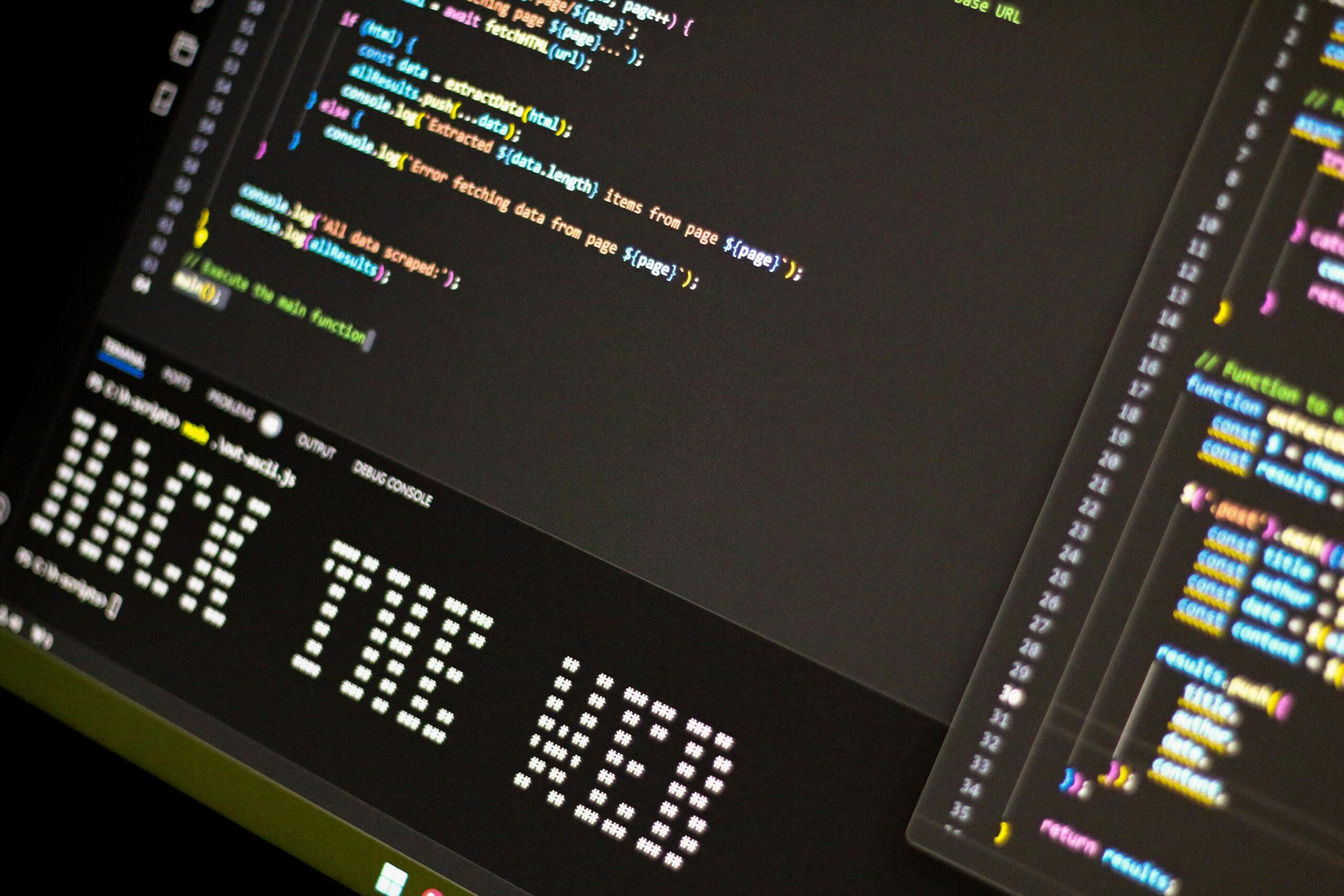Codice Python aperto sul pc.