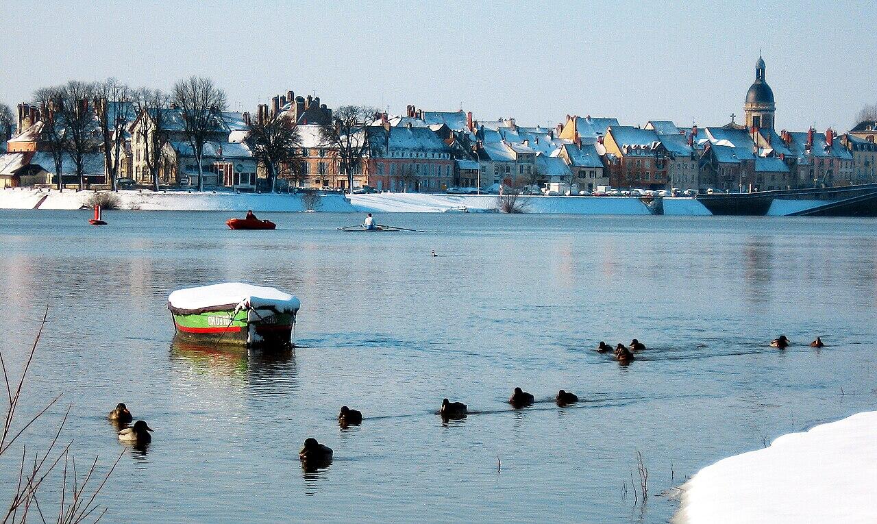 Vista di Chalon-sur-Saône, una delle tappe tour de france 2026.