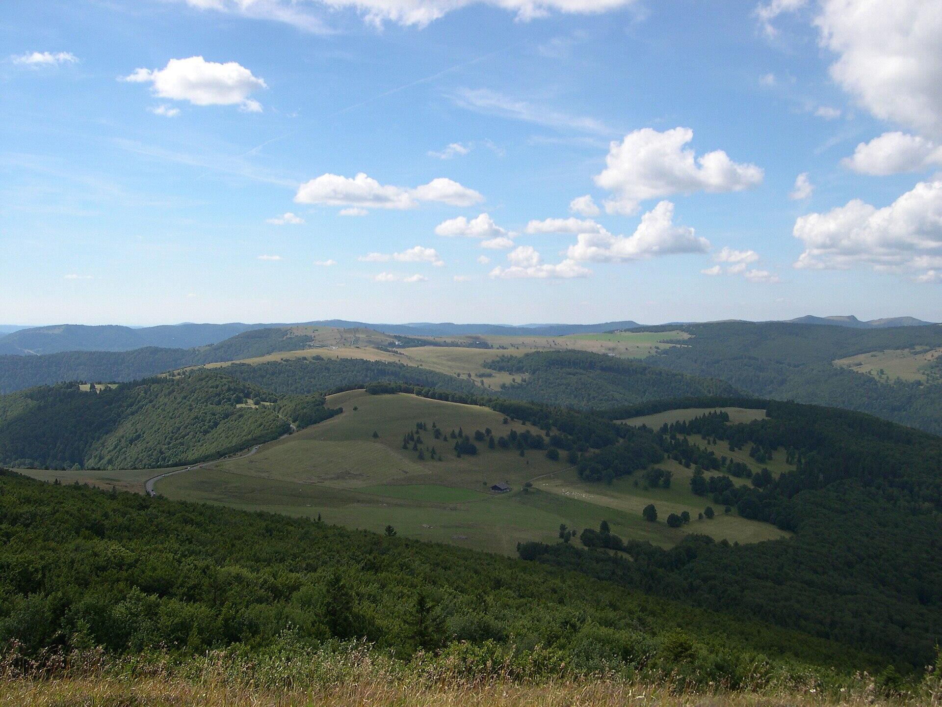 Vista di Markstein, una delle tappe tour de france 2026.