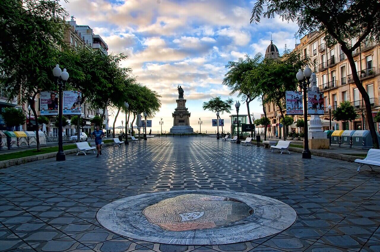 Piazza di Terragona, una delle tappe tour de france 2026.