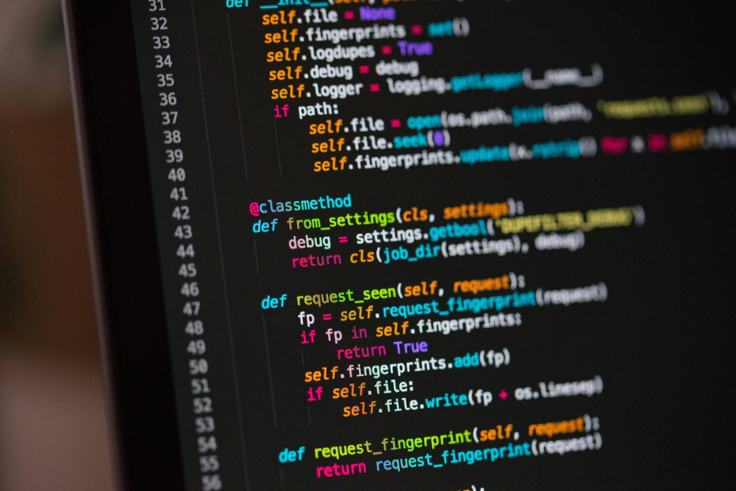Codice Python sul pc.