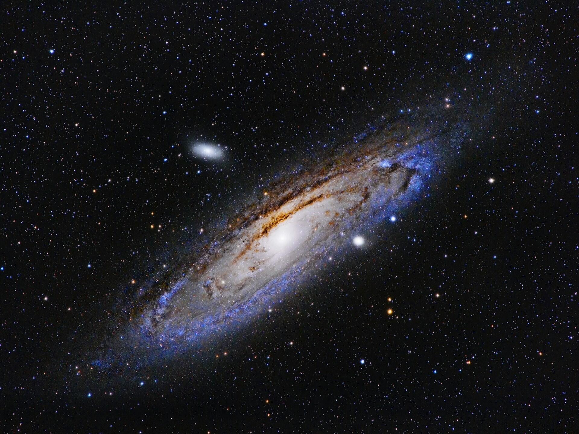 Immagine della galassia: la nomenclatura dell'astronomia impiega l'alfabeto greco.