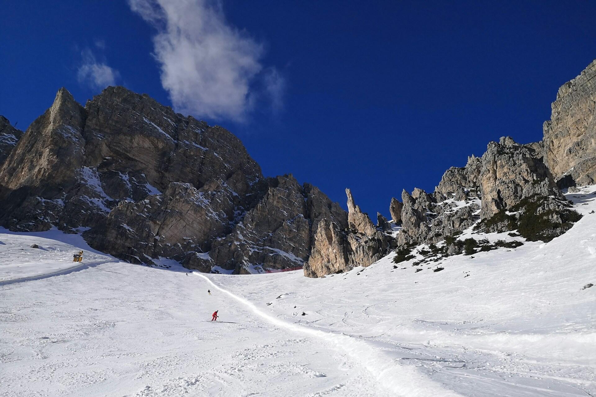 Panorama sulle Dolomiti a Cortina d'Ampezzo. 