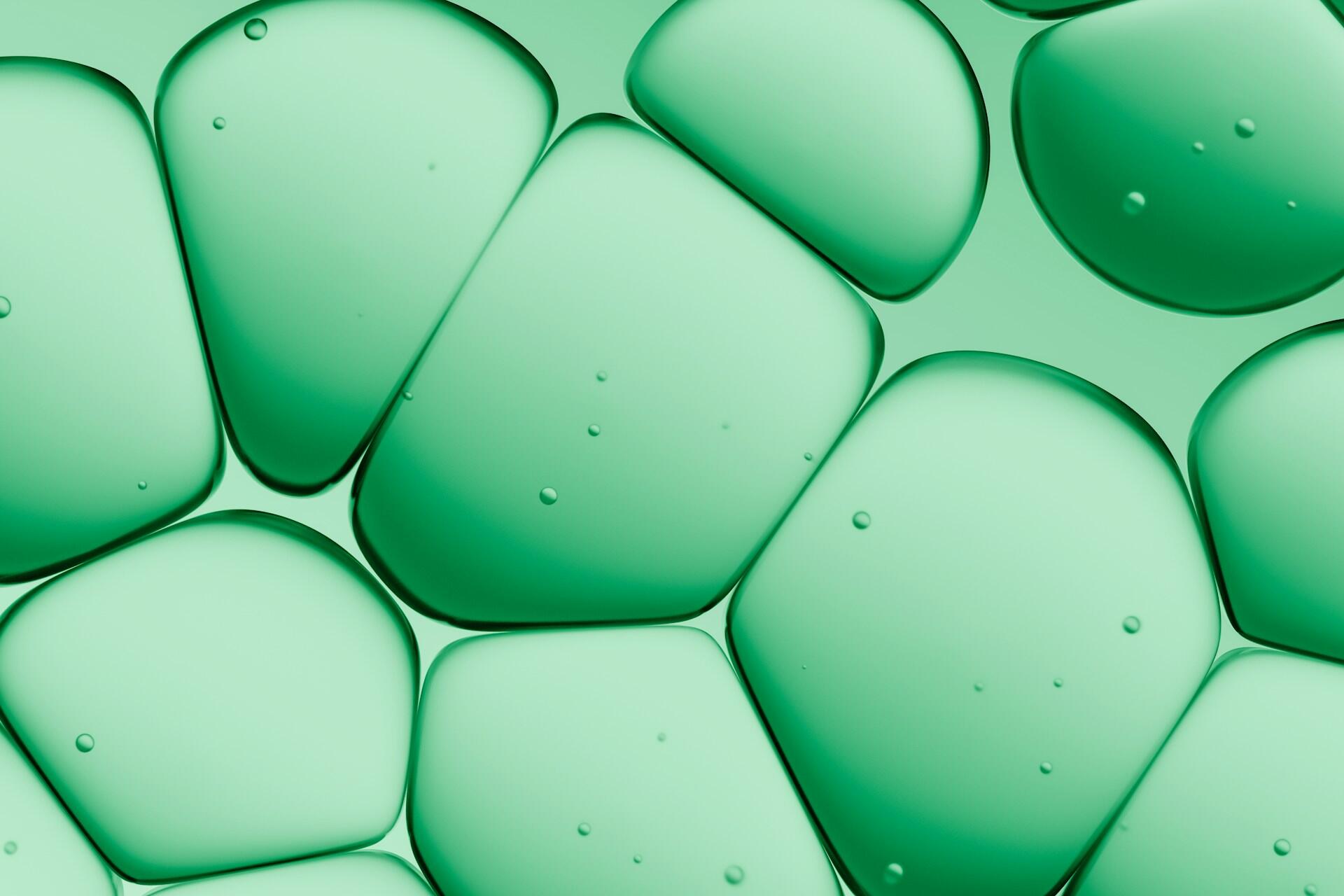 Dettaglio di una cellula al microscopio.