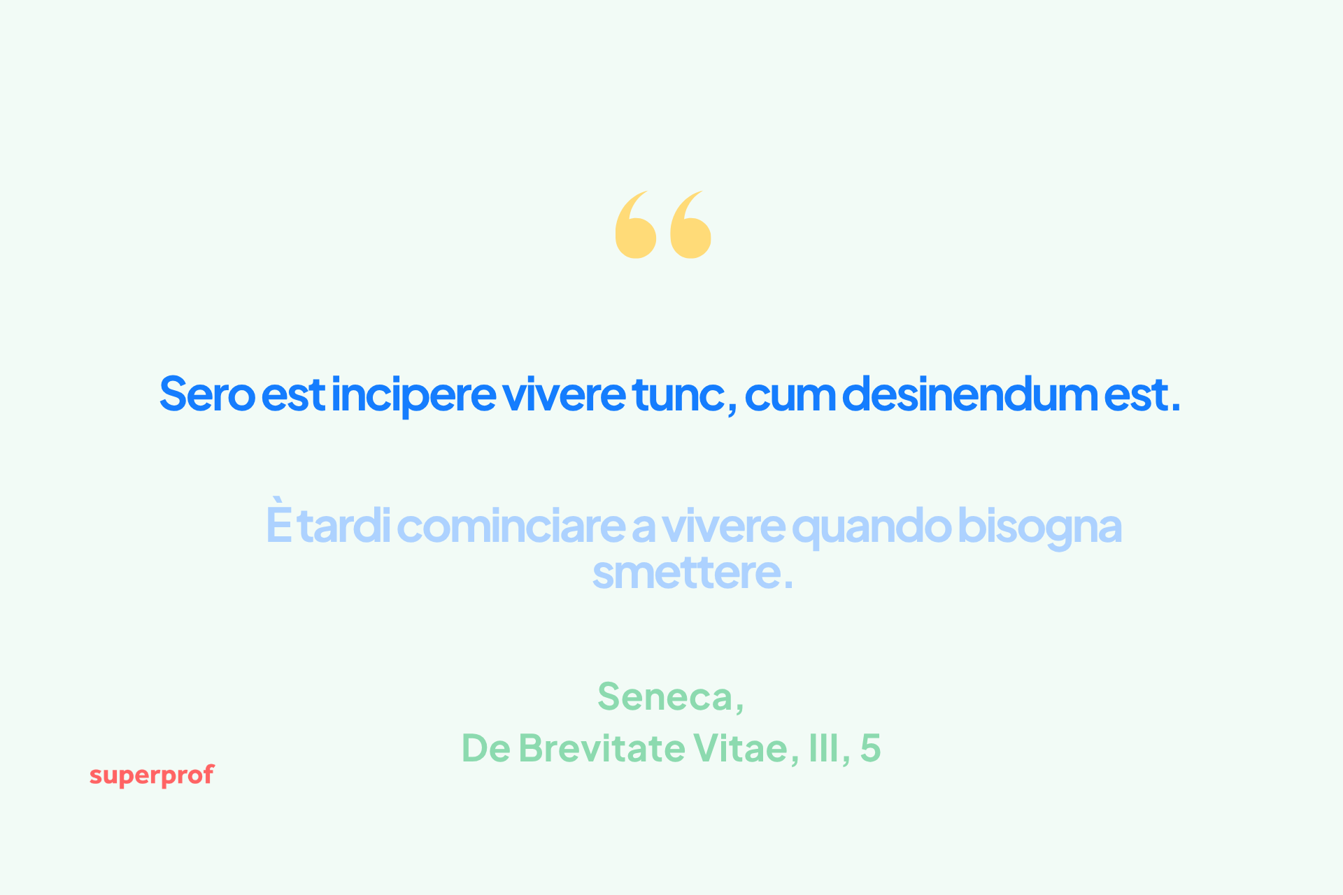 Frase di Seneca sulla vita e sulla procrastinazione in latino e italiano.