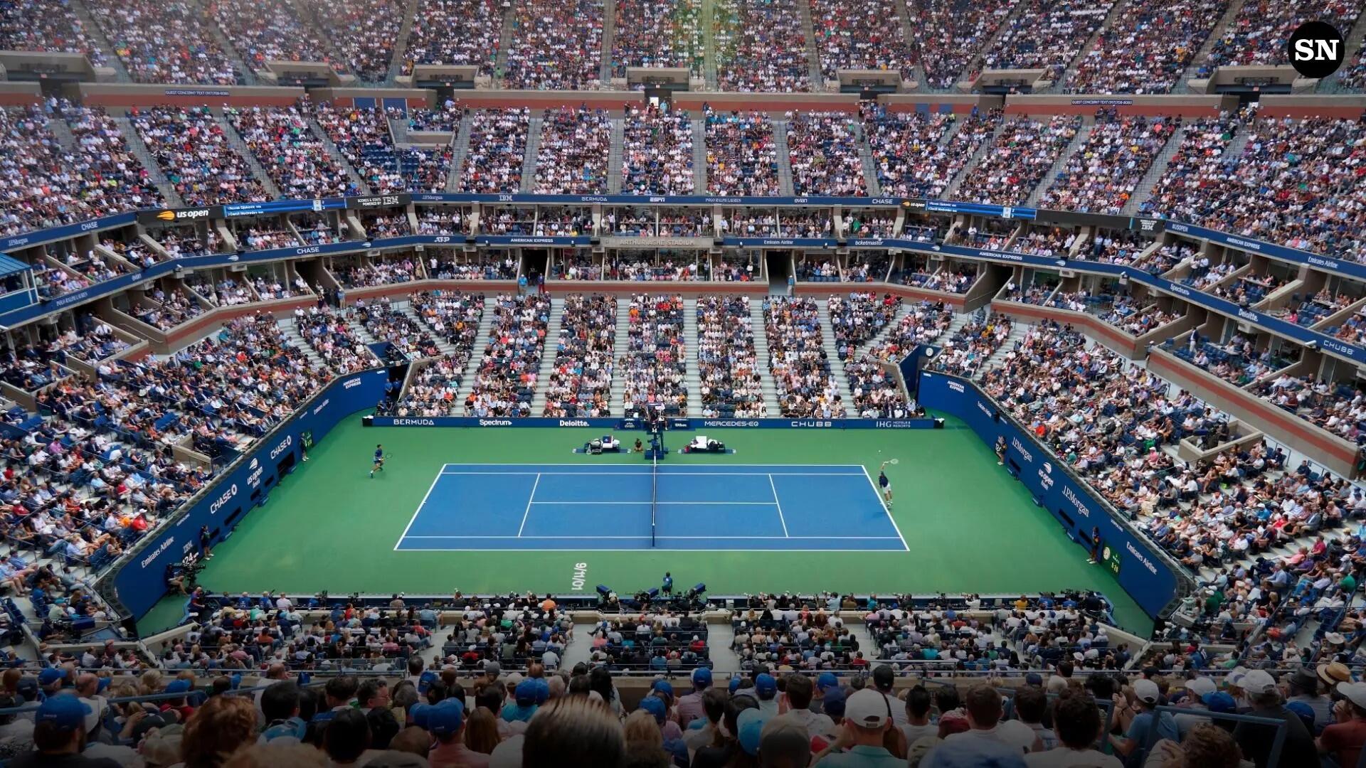 Il campo di US Open, uno dei tornei di tennis più importanti al mondo.