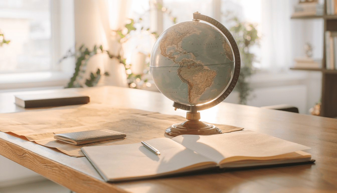 英語圏の国に印を付けた世界地図
