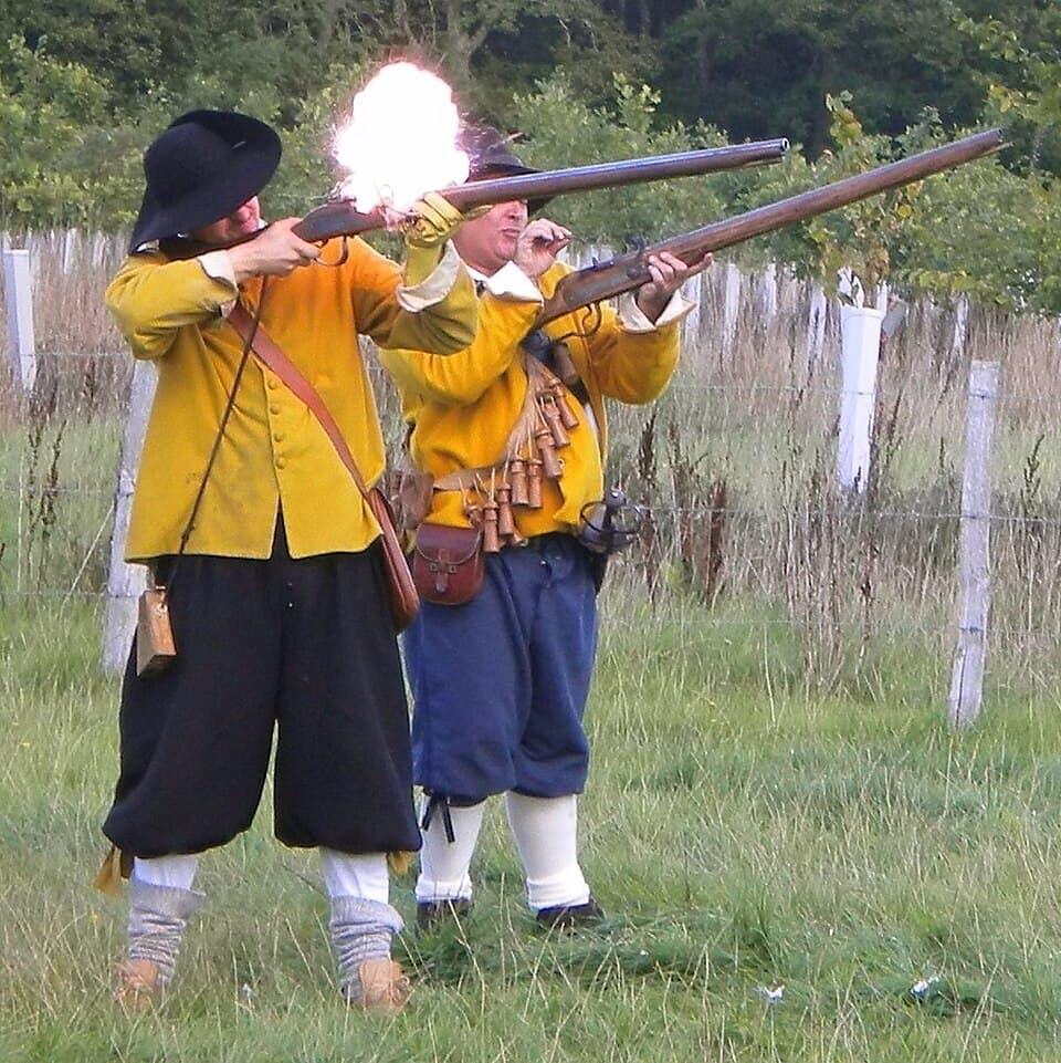 ポルトガル人が伝えた火縄銃の射撃