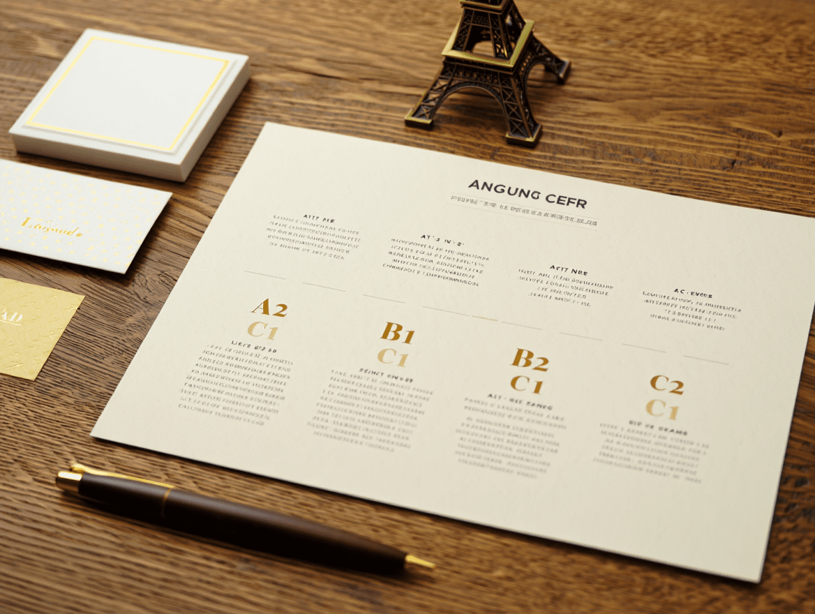 フランス語のレベル基準であるセファールの等級が記載された表