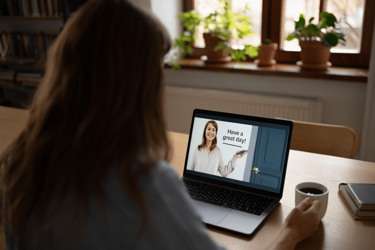 自宅でパソコンで、プロ講師による英語の個人レッスン