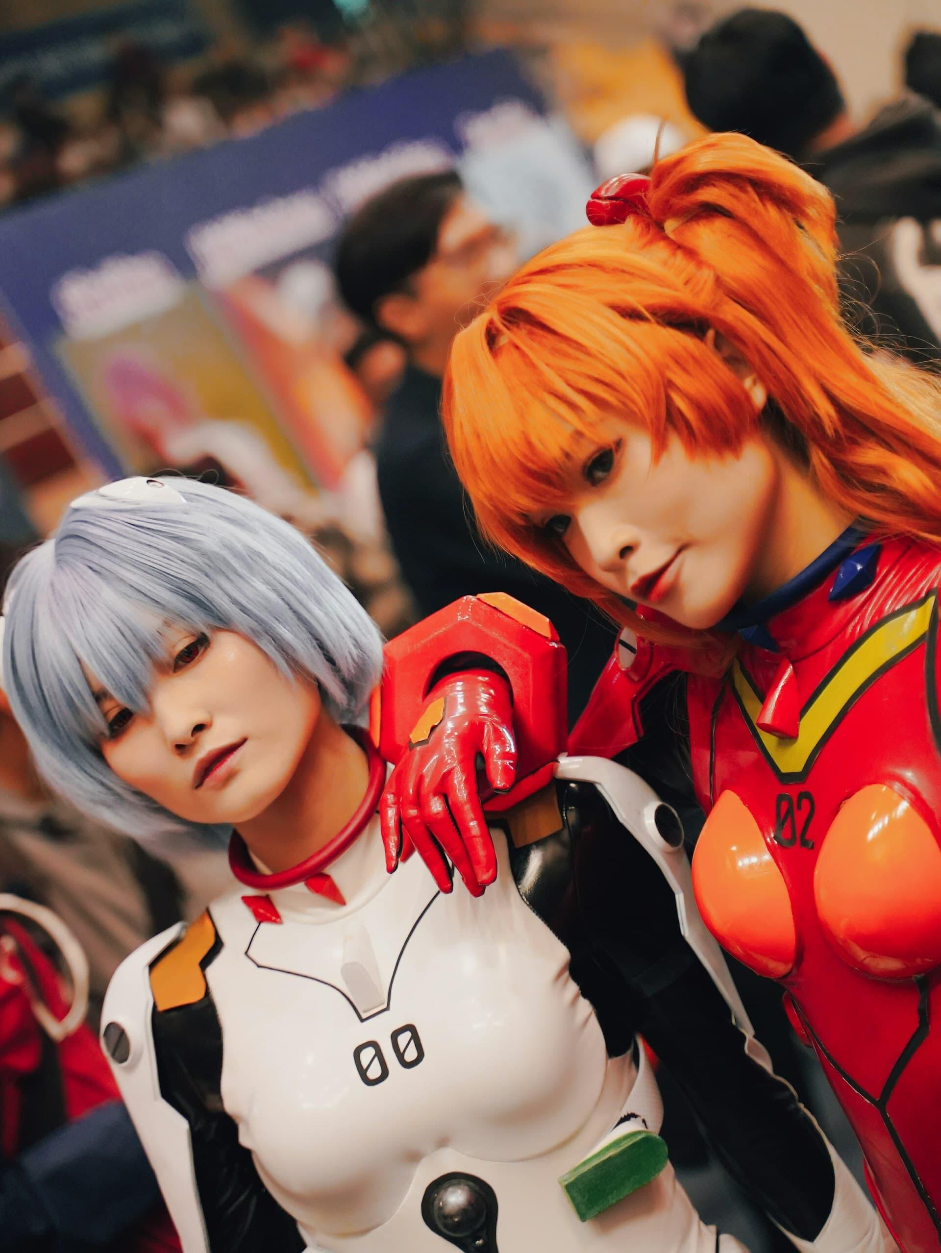 アニメイベントでのコスプレイヤー