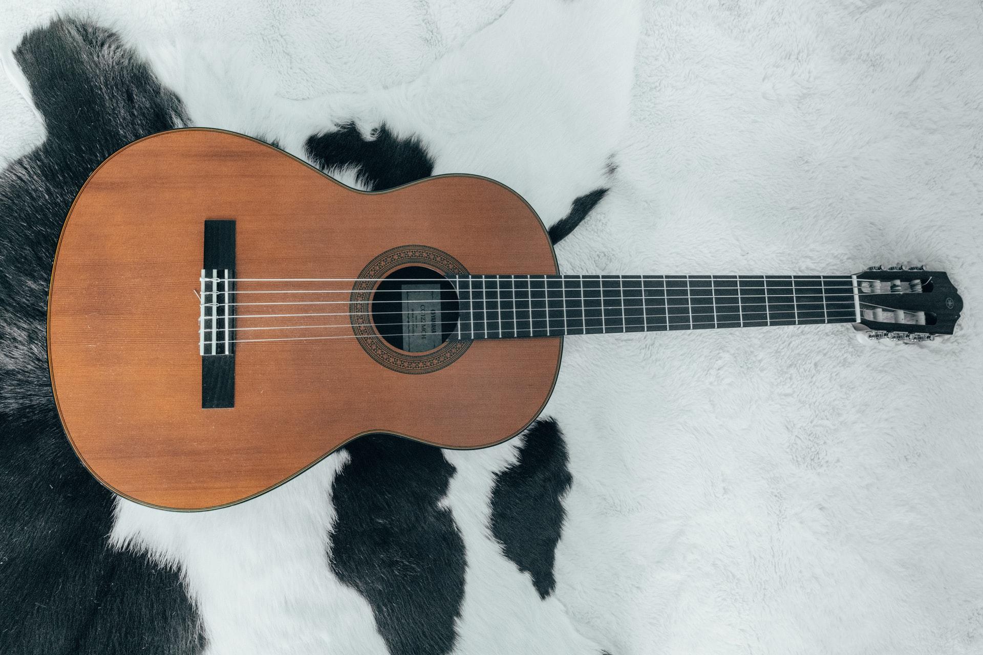 Guitare dans la neige