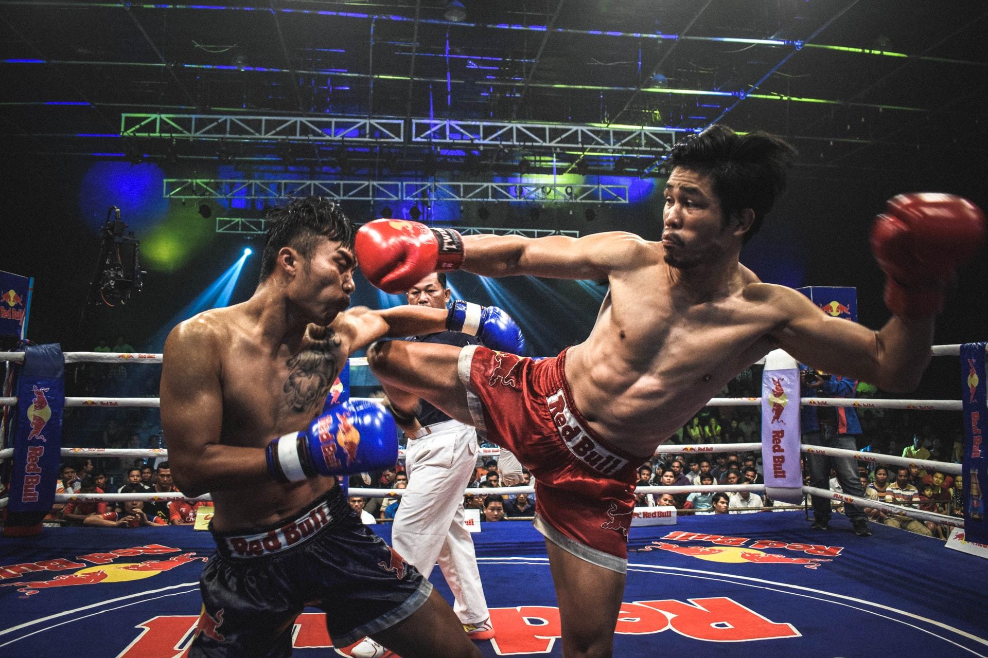 boxe thaï hommes ring