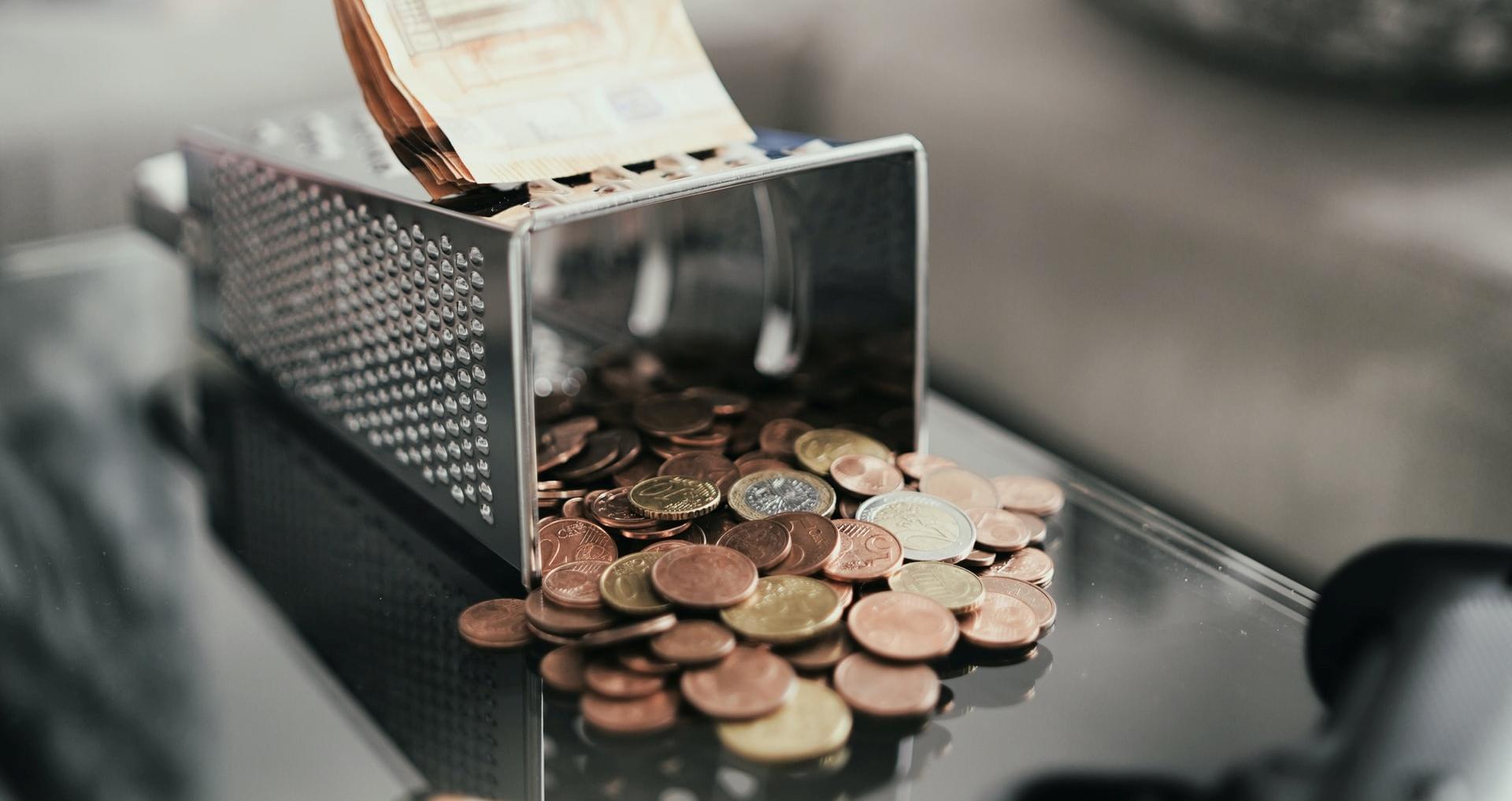 râpe billets en monnaie