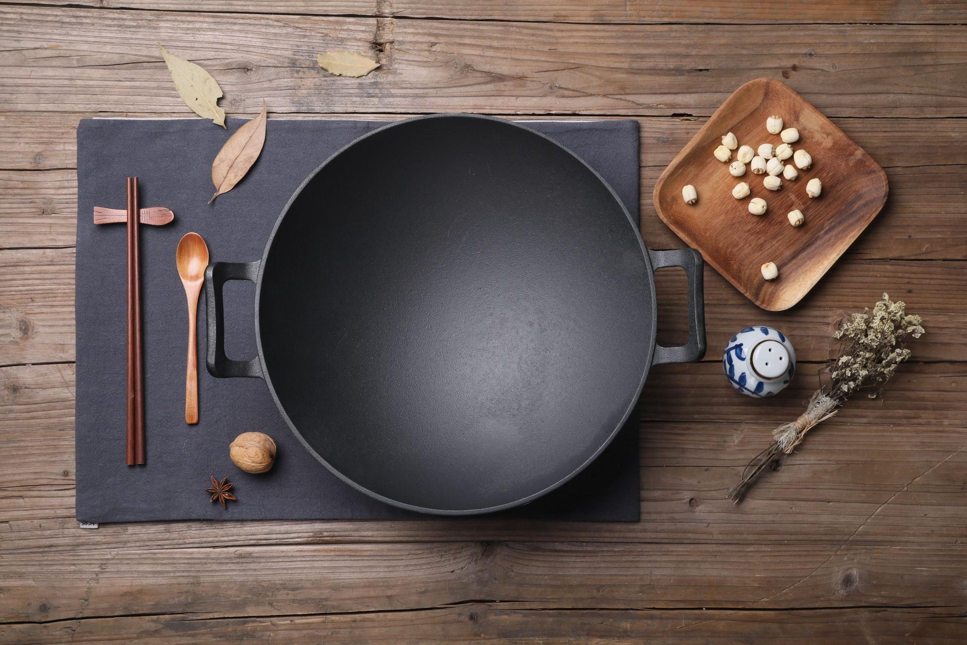 préparation wok cuisine