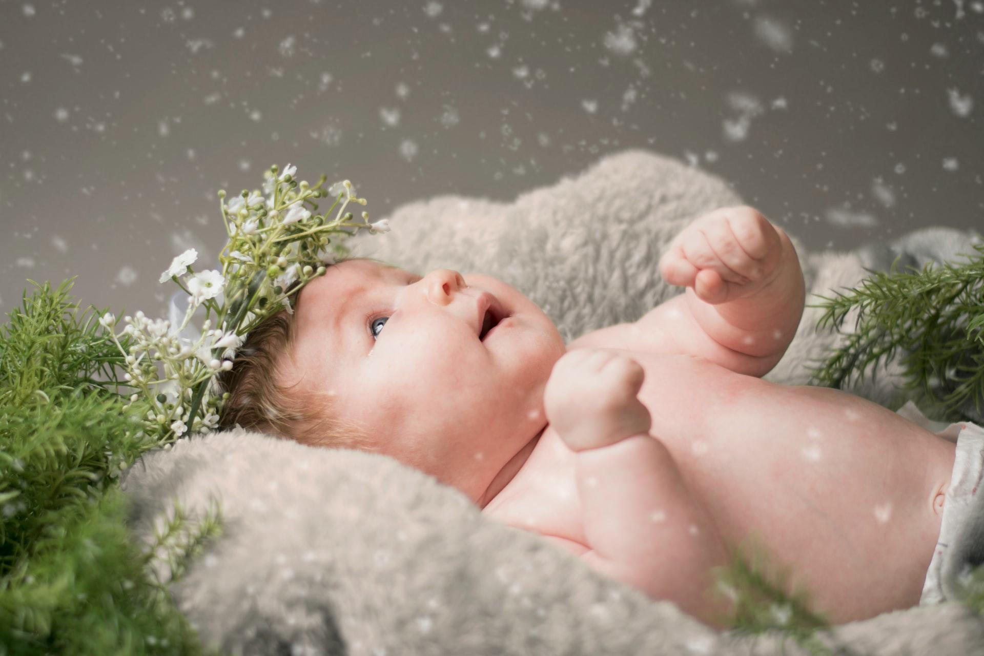 photographie de nouveau-né studio
