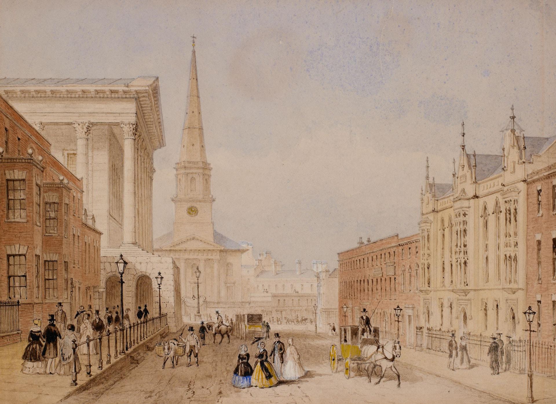 dessin représentant la ville