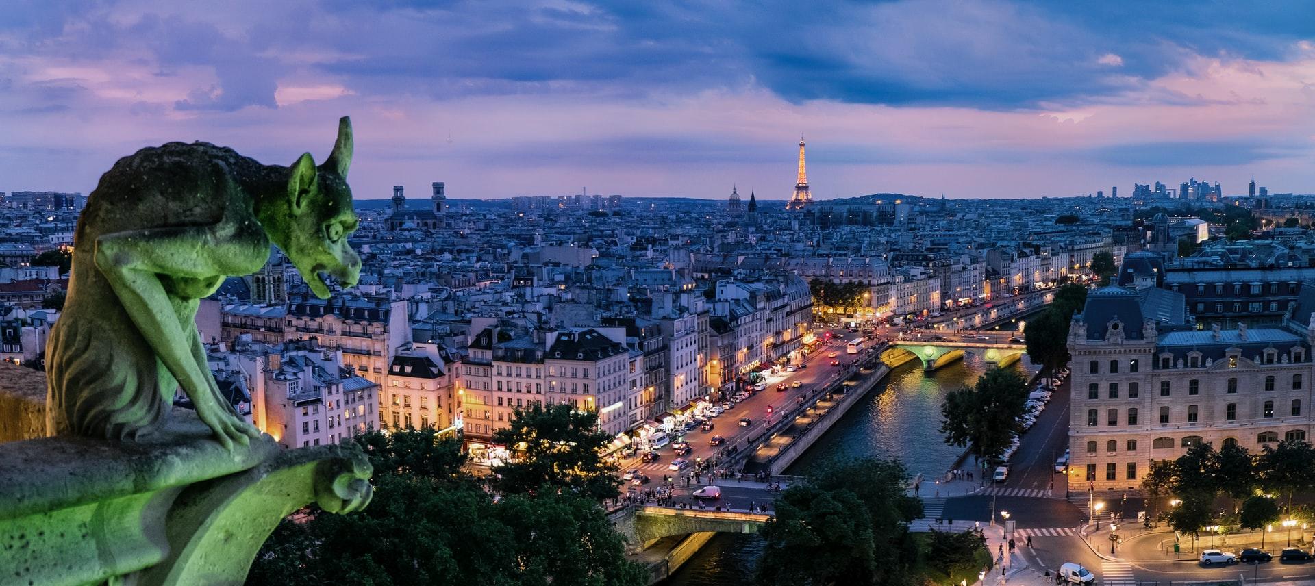 gargouille à Paris, capitale de France