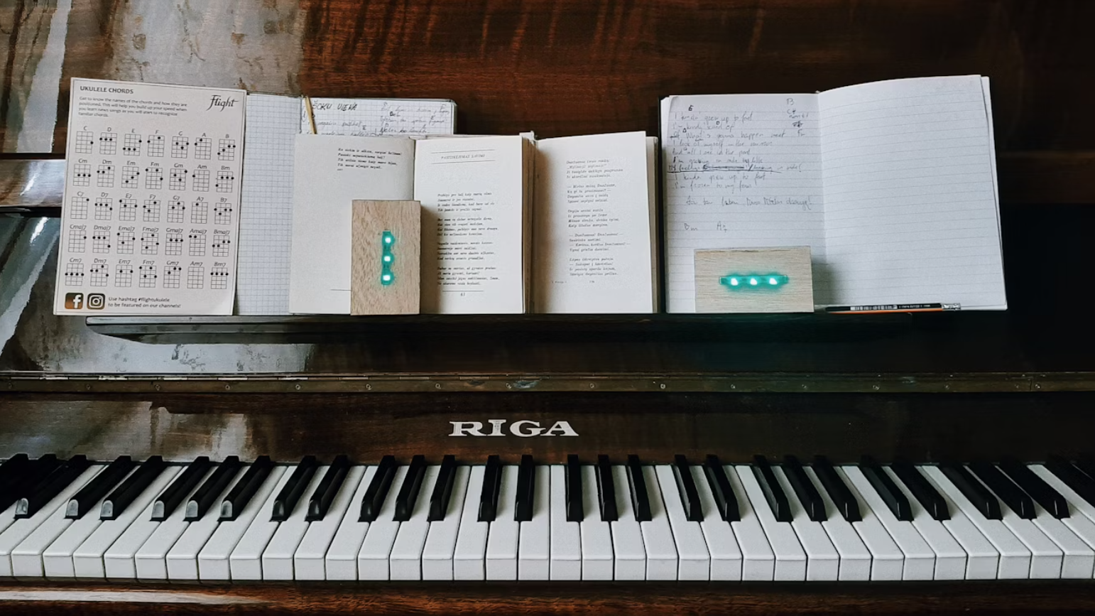 klavieres RIGA ar notīm