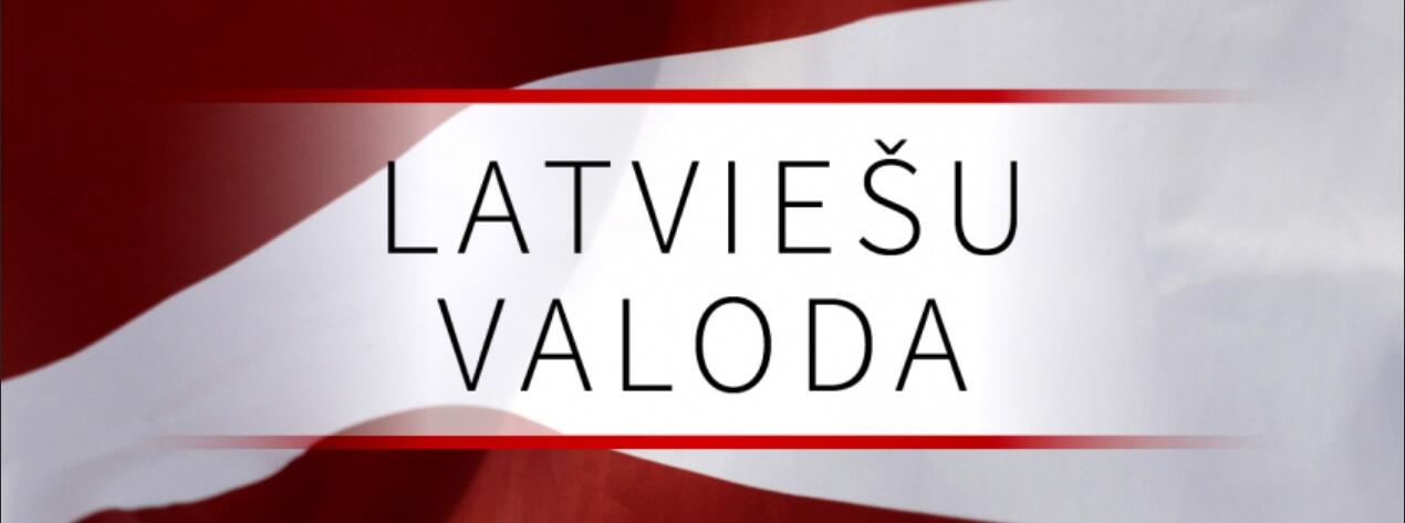 latvijas karogs ar uzrakstu 