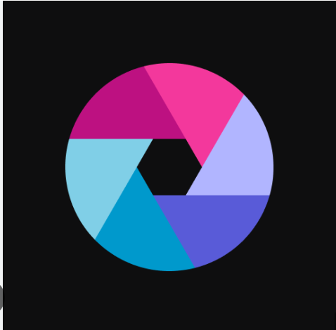 Fotogrāfiju aplikācija Pixlr ikona. 