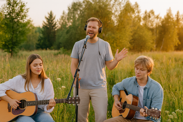 latvieši dzied dabā