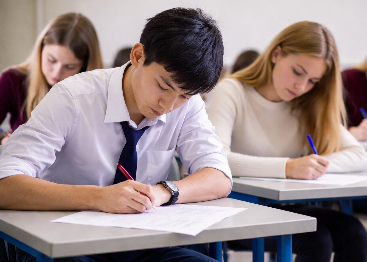 skats no latviešu valodas eksāmena