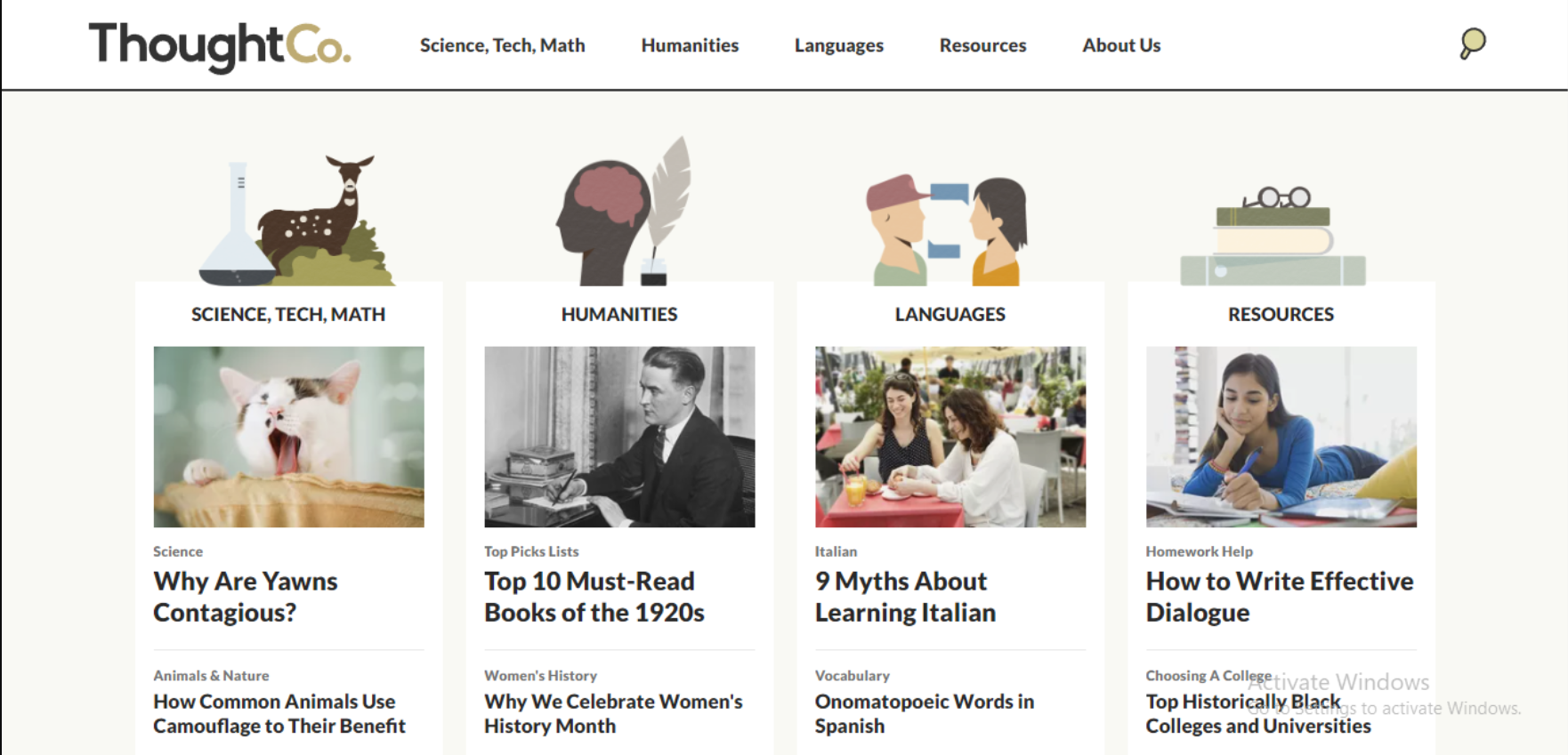 Mācību platformas sākumlapa.