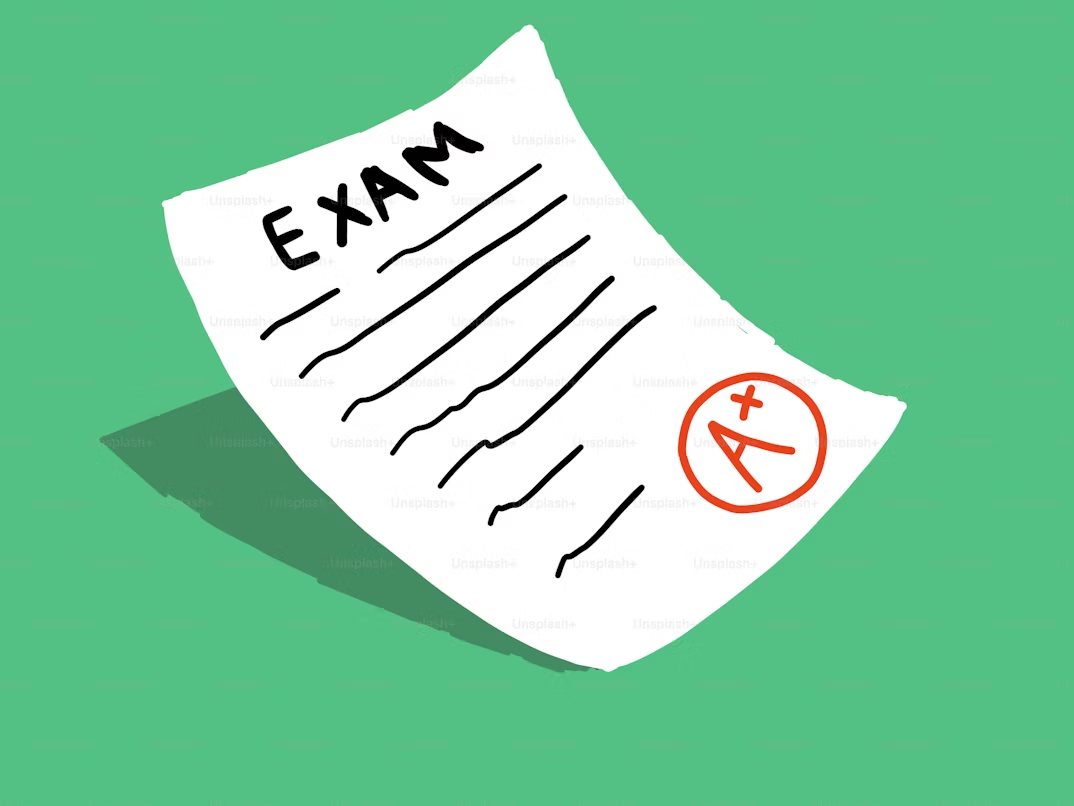 Eksāmena lapa ar augstāko vērtējumu.