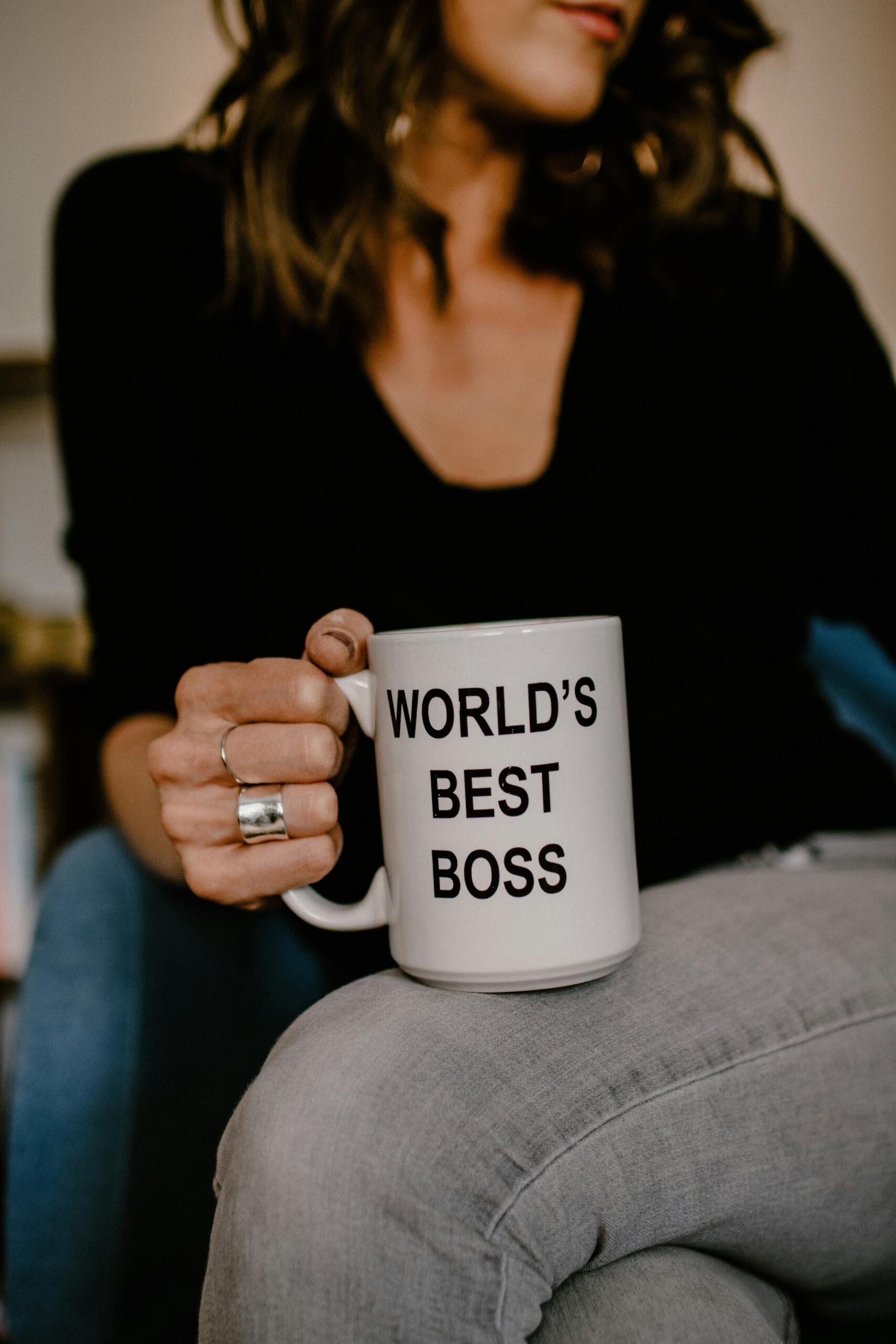 Krūze ar uzrakstu "World's Best Boss".