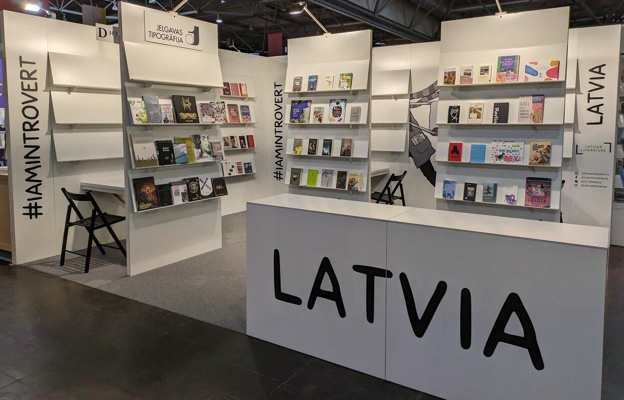 Latvijas stends literatūras izstādē