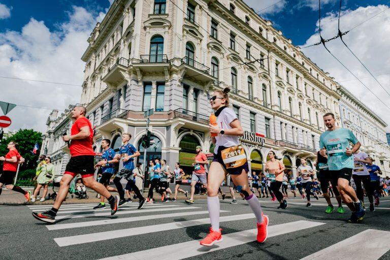 skats no maratona Rīgā