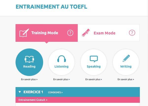 Comment s'entrainer en ligne pour passer le TOEFL ?