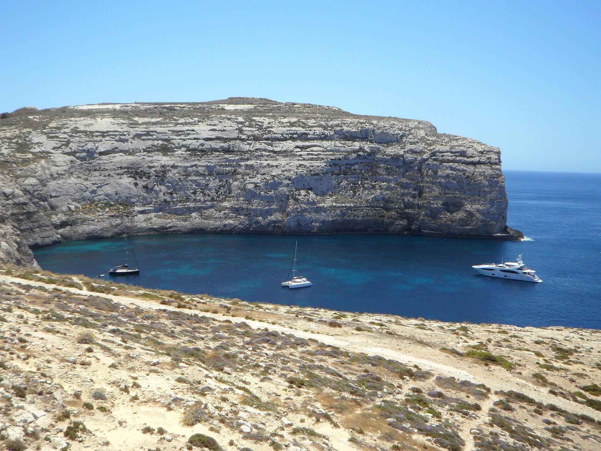 Xlendi Bay in Gozo.